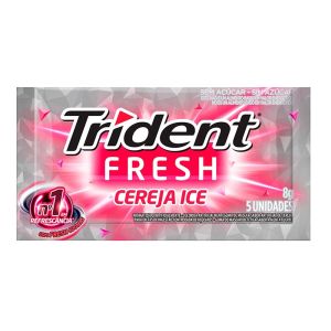 Chiclete Trident Fresh Cereja Ice Com 5 Unidades