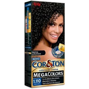 Mini Kit Cor E Ton Mega Colors 1.110 Preto Ônix