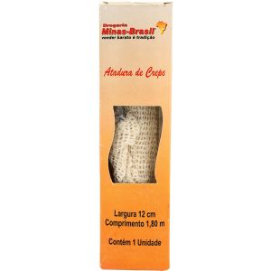 Atadura de Crepe Minas Brasil 12cmx1,80m Com Uma Unidade