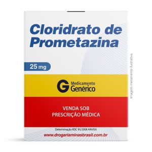 Cloridrato De Prometazina 25Mg Com 20 Comprimidos Genérico Teuto