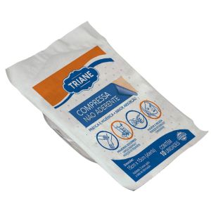 Compressa de Gaze Não Aderente com 10 Unidades Triane