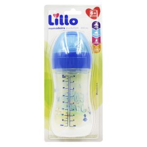 Mamadeira Evolution Azul 300ml Lillo
