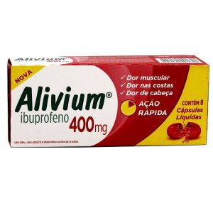 Alivium 400Mg Com 8 Cápsulas Líquidas
