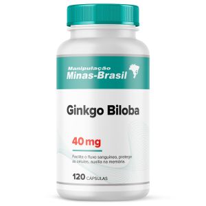 Ginkgo Biloba 40 Mg - 120 Cápsulas
