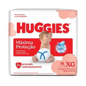 Fralda Huggies Supreme Care Tamanho Extra Grande Com 16 Unidades
