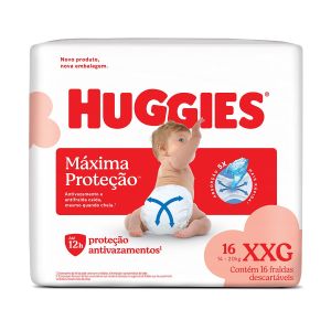 Fralda Huggies Supreme Care Jumbo Tamanho Xxg Com 16 Unidades