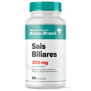 Sais Biliares 300 Mg com 60 Cápsulas