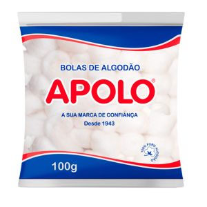 Algodão Em Bolas Apolo Hidrófilo Multiuso 100g