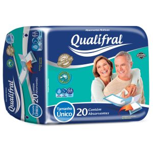 Absorvente Geriátrico com 20 Unidades Qualifral