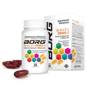Borg Az Com Ômega 3 - 1000Mg Com 60 Cápsulas
