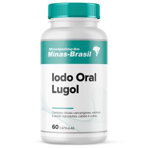 Iodo Oral Lugol Com 60 Cápsulas