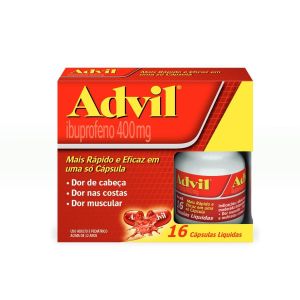 Advil 400Mg Com 16 Cápsulas