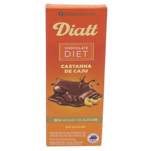 Chocolate Ao Leite Com Castanha De Caju Diatt Diet 25G