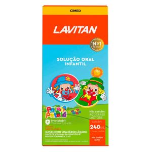 Multivitamínico Infantil Lavitan Solução Oral Com 240Ml Sabor Laranja