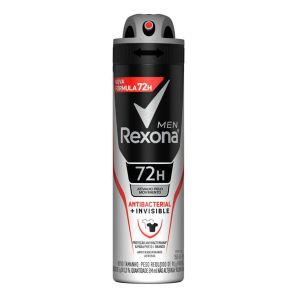 Desodorante Aerosol Antibacterial Plus Invisible 150ml Rexona Men