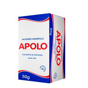 Algodão Rolo Apolo Hidrófilo Multiuso Caixa 50g