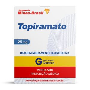 Topiramato 25mg Com 60 Comprimidos Genérico Eurofarma