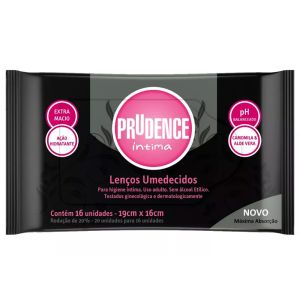 Lenços Umedecidos Prudence íntima Com 20 Un