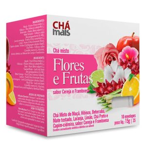 Chá Mais Flores E Frutas 10 Saches Com 10 - 11G Cada