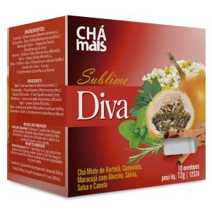 Chá Mais Sublime Diva 10 Saches Com 12G Cada