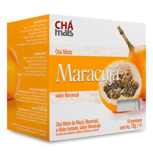 Chá Mais Sabor Maracuja 10 Saches Com 15G