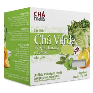 Chá Mais Chá Verde 10 Saches Com 11G