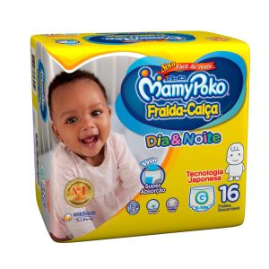 Fralda Calca Mamypoko Dia E Noite Tamanho Grande 16 Unidades