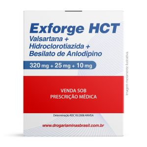 Exforge HCT 320mg+25mg+10mg com 28 Comprimidos - Novartis