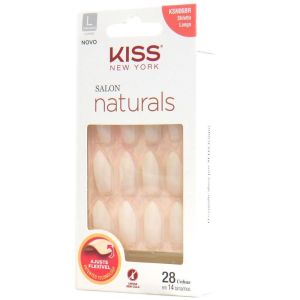 Unhas Firstkiss Naturais Estileto Longo Com 28 Unhas