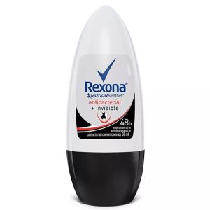 Desodorante Roll On Rexona Women Antibacterial e Invisible 50ML