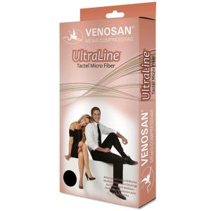 Meia Panturrilha Venosan Ultraline 4000 Tamanho Pequeno Curta 20-30 Mmhg Cor Bege Ref: Bg41021