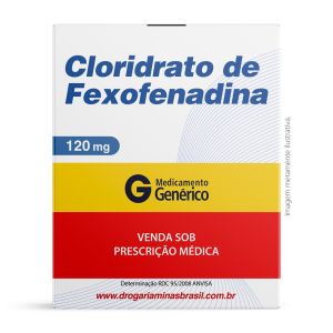 Cloridrato De Fexofenadina 120Mg Com 10 Comprimidos Genérico Rabaxy