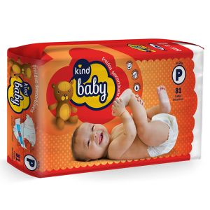 Fralda Hiper Tamanho Pequeno com 81 Unidades Kind Baby