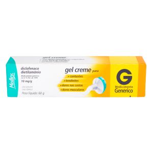 Diclofenaco Dietilamônio 10 Mg/G Gel 60G - Genérico Medley