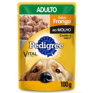Ração Pedigree Sachê Frango Ao Molho - Cães Adultos 100G