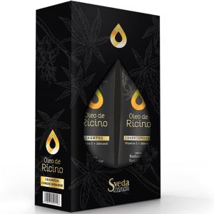 Kit Shampoo + Condicionador 300ml Óleo De Rícino Sveda Hair