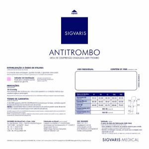 Meia Sigvaris Antitrombo Panturrilha 18-23 Mmhg Pequeno Ref:400s
