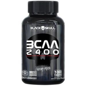BCAA 2400 BLack Skull Com 100 Tabletes
