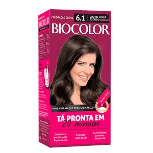 Tintura Biocolor Mini Kit Creme 6.1 Louro Cinza Escuro Moderno