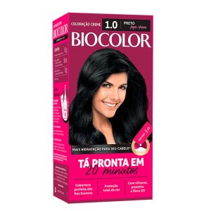 Tintura Biocolor Mini Kit Creme 1.0 Preto Peça-Chave