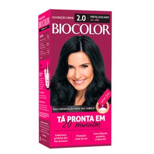 Tintura Biocolor Mini Kit Creme 2.0 Preto Azulado Em Alta