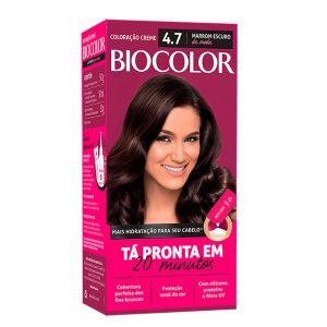 Tintura Biocolor Mini Kit Creme 4.7 Marrom Escuro Da Moda