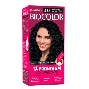 Tintura Biocolor Mini Kit Creme 3.0 Castanho Escuro Chique