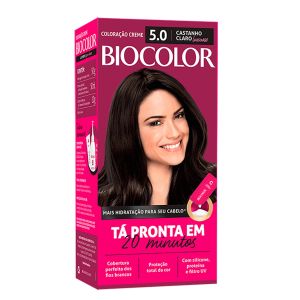 Tintura Biocolor Mini Kit Creme 5.0 Castanho Claro Luxuoso