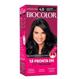 Tintura Biocolor Mini Kit Creme 4.0 Castanho Médio Nada Básico