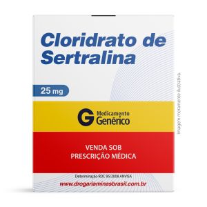 Cloridrato De Sertralina 25Mg Com 30 Comprimidos Genérico Eurofarma