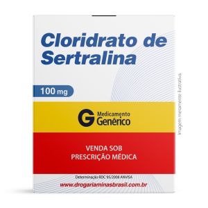 Cloridrato De Sertralina 100Mg Com 30 Comprimidos Genérico Eurofarma