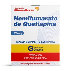 Hemifumarato De Quetiapina 25Mg Com 30 Comprimidos Genérico Nova Química