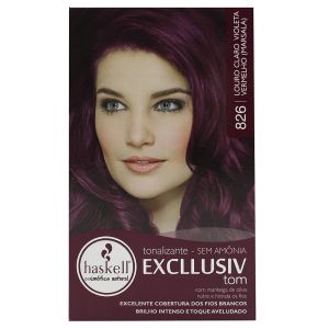 Tonalizante Haskell Louro Claro Violeta Vermelho Marsala - 826