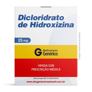 Dicloridrato De Hidroxizina 25Mg Com 30 Comprimidos Genérico Legrand